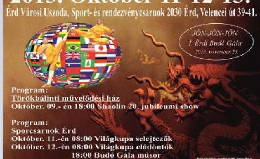 14 év után ismét harcművész világkupa hazánkban