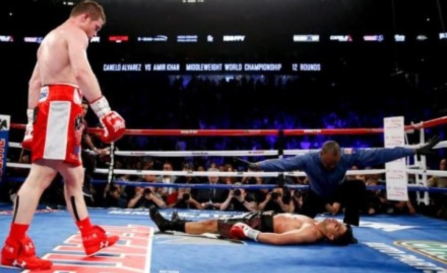Canelo brutálisan kiütötte Amir Khant