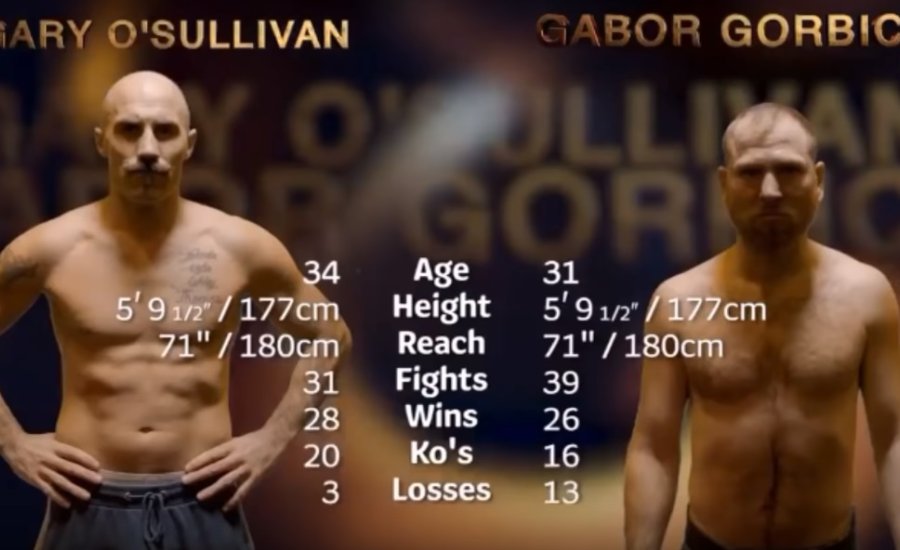 Görbics Gábor vs. Gary O'Sullivan
