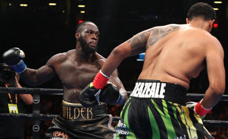 Deontay Wilder az első menetben megsemmisítette Breazeale-t