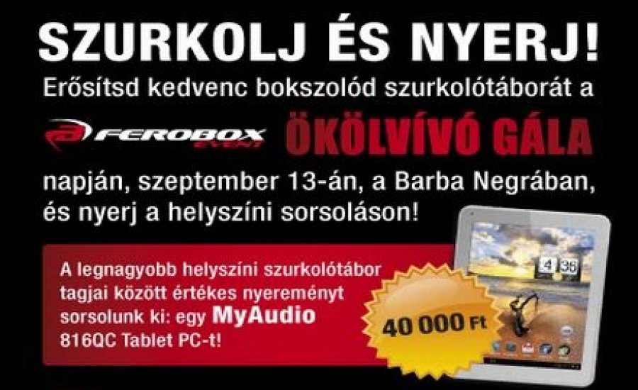 Ferobox Event: Szurkolj és nyerj!