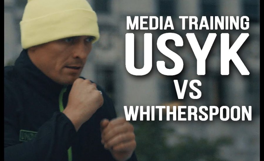 Usyk nyilvános edzése Chicagóban