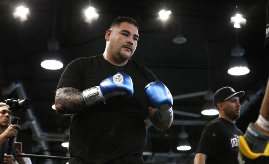 Andy Ruiz Jr. nyilvános edzése