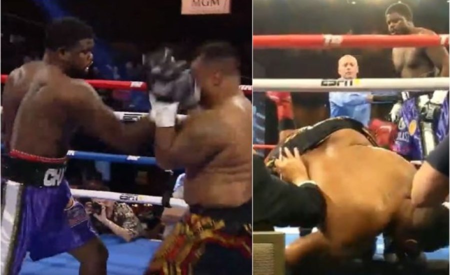 Kizuhant a ringből a megütött nehézsúlyú ökölvívó