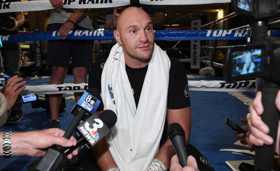 Tyson Fury médiaedzése