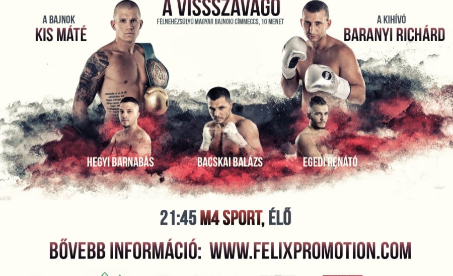 Kis-Baranyi visszavágóval rajtol az őszi bokszszezon