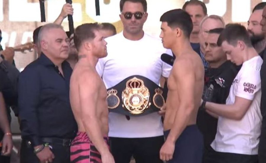 Canelo/Bivol mérlegelés