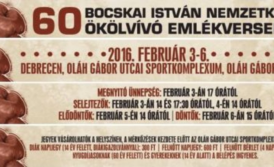 Két világ-, és hét Európa-bajnok szerepel az idei Bocskain