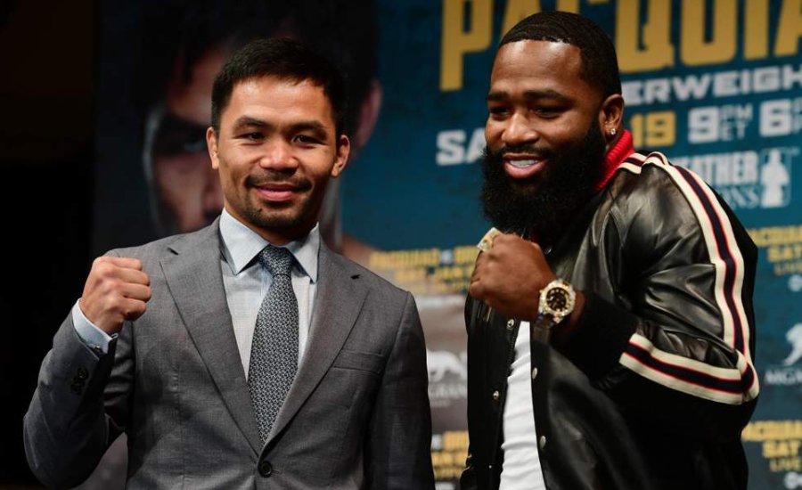 Pacquiao és Broner már a meccs helyszínén