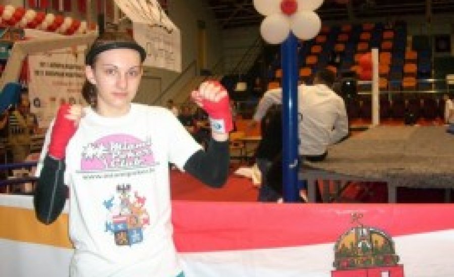 Hazánk első IFMA Thai-box Európa-bajnoka Éltető Daniella