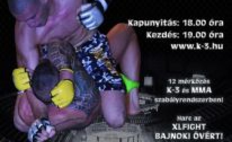 K-3 küzdősport gála szeptember 12-én a Spartacus Sportcsarnokban