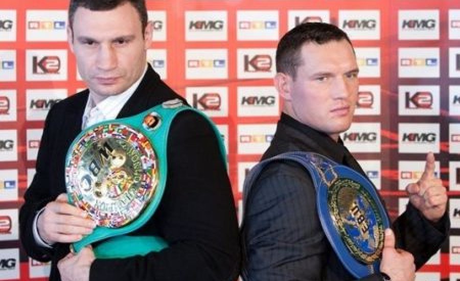 Klicsko és Sosnowski egyik első közös fotója