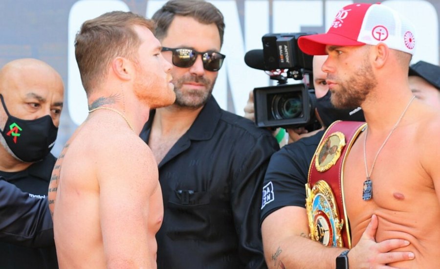 Canelo és Saunders mérlegre állt