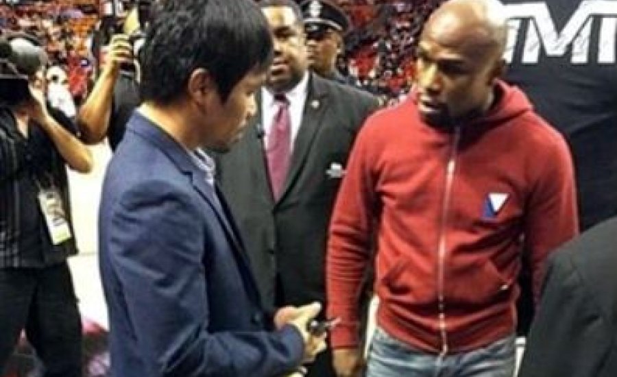 Pacquiao és Floyd első személyes találkozója