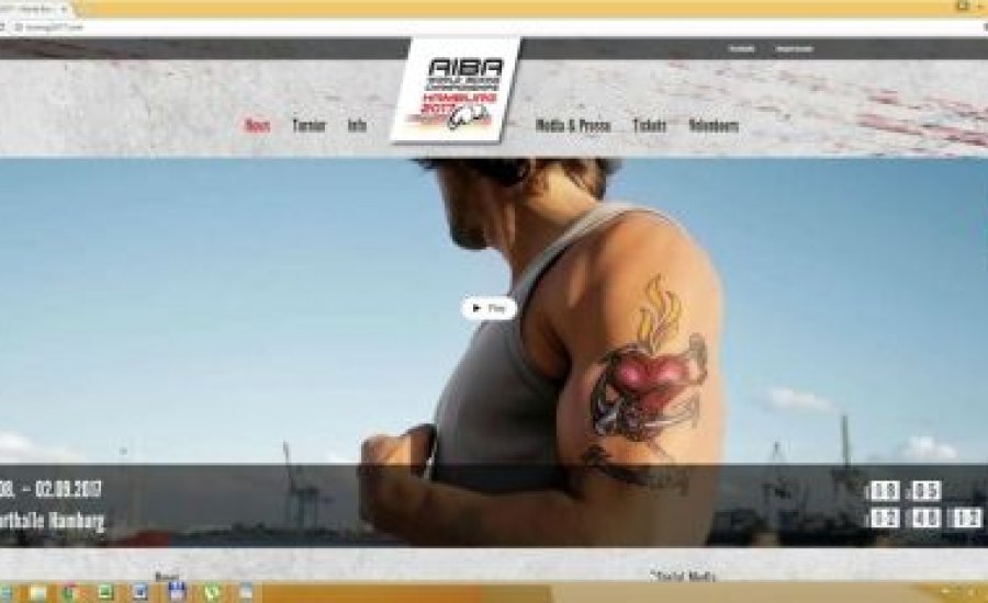 A hamburgi ökölvívó világbajnokság honlapja elérhető